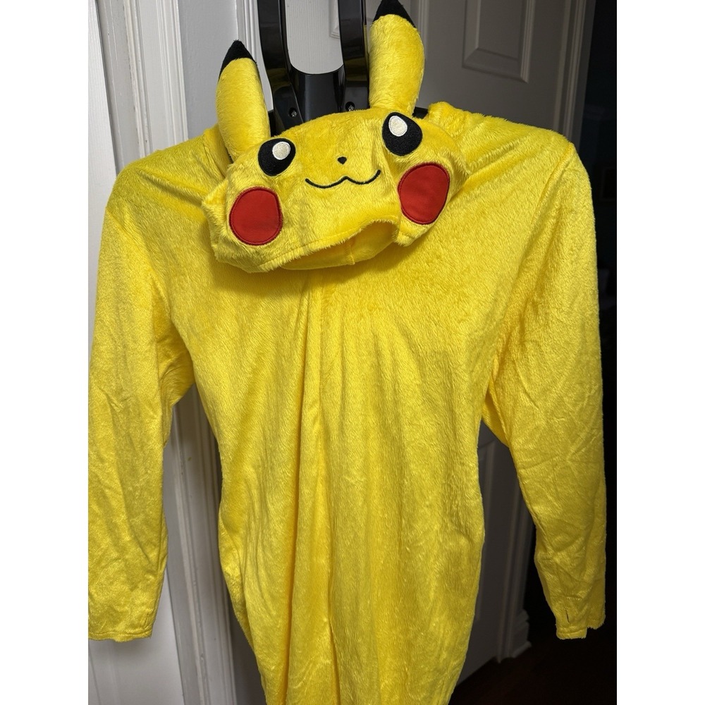 Pikachu Adult One Piece Costume Cosplay Pajama Halloween Party Medium